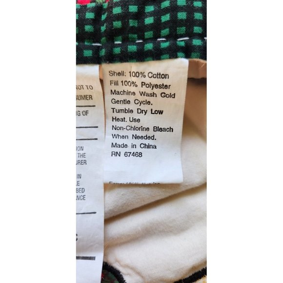 American Pacific Christmas Quilted Patchwork Throw/Wall Hanging Snowman Bear - Picture 11 of 12